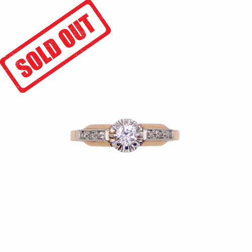 Bague Bague ancienne solitaire Diamants et Platine 58 Facettes