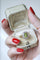 Bague Bague péridot entourage diamants 58 Facettes