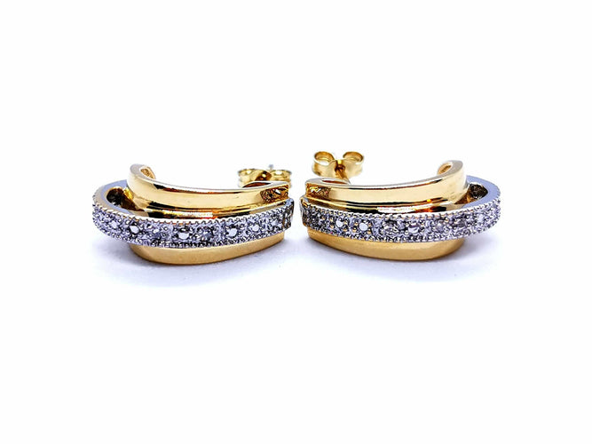 Boucles d'oreilles Boucles d'oreilles Or jaune Diamant 58 Facettes 997147CN