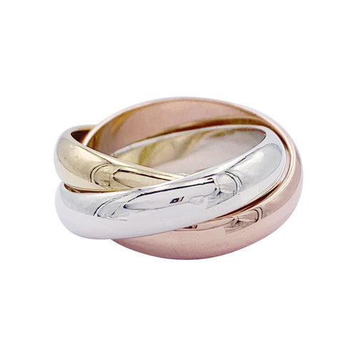 Bague 46 Cartier - bague Trinity, trois ors. 58 Facettes 32509