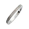 Bague 50 Alliance Dinh Van, "Carrée", or blanc et diamants. 58 Facettes 31305