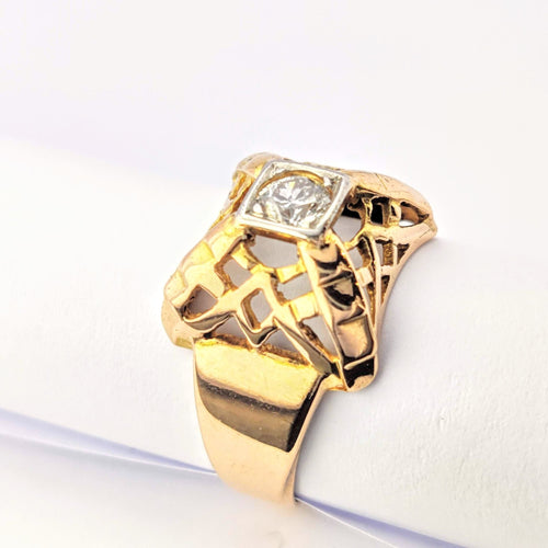 Bague Bague en or jaune et diamant 58 Facettes 5626