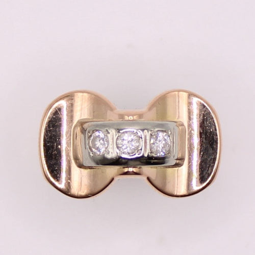 Bague Bague Tank or jaune Trilogie de diamants 58 Facettes
