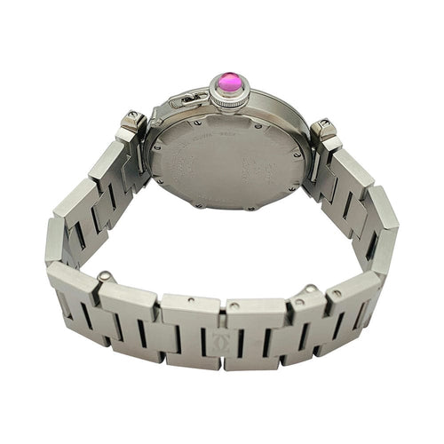 Montre Montre Cartier, modèle "Pasha", en acier. 58 Facettes 31855