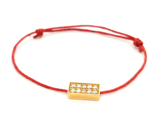 Bracelet Bracelet Cordon Or rose Diamant 58 Facettes 578828RV