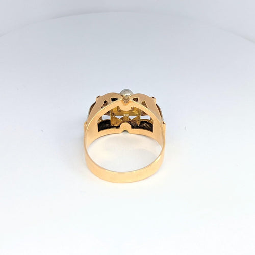 Bague Bague en or rose et diamants 58 Facettes 20086