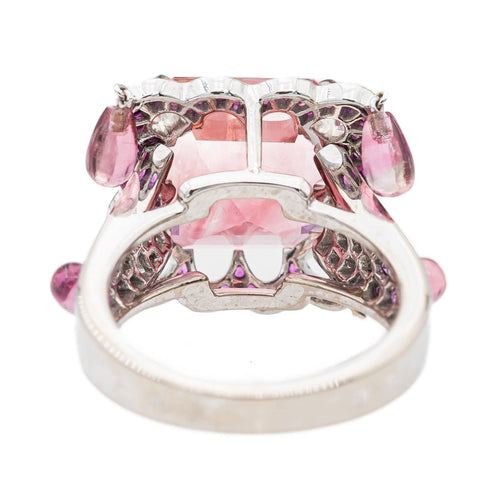 Bague 52 Boucheron Bague Cocktail Or blanc Tourmaline 58 Facettes 2303814CN