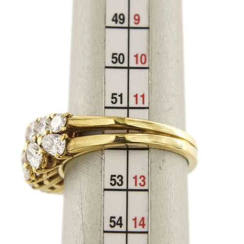 Bague 52 Bague double ligne diamants 58 Facettes 27750