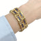 Bracelet Bracelet vintage, or jaune, émail. 58 Facettes 31987