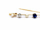 Broche Broche Or jaune Saphir 58 Facettes 990294CD