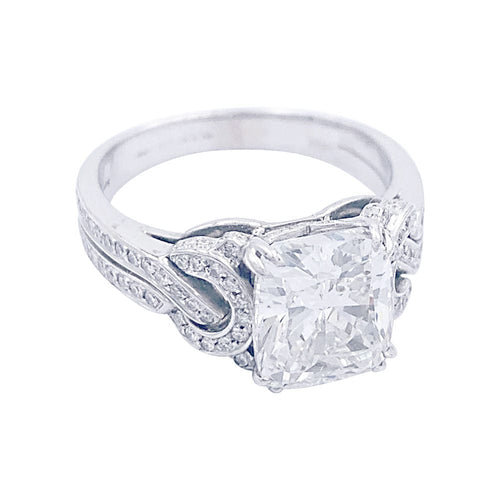 Bague 53 Bague Mauboussin, "Subtil Message", or blanc, diamant coussin. 58 Facettes 32510