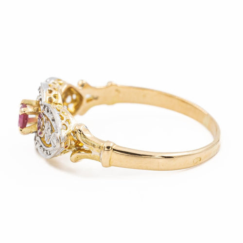 Bague 51 Bague Or blanc Rubis 58 Facettes 2201490CN