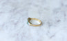 Bague Bague jarretière diamants et émeraudes 58 Facettes