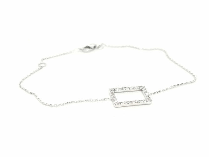 Bracelet Bracelet Graphique Or blanc Diamant 58 Facettes 579216RV