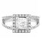Bague 54 Bague Princesse Or blanc Diamants 58 Facettes 31E00842