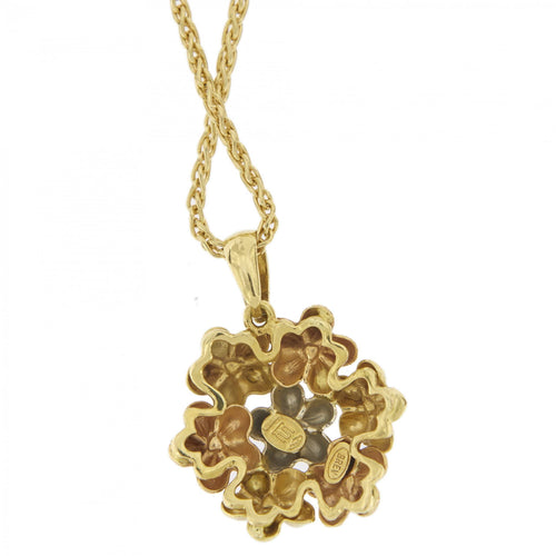 Collier Collier pendentif fleur 58 Facettes 25999