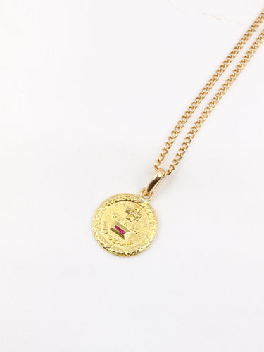 Pendentif AUGIS - Médaille amour Plus qu’hier moins que demain 58 Facettes 806