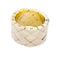 Bague 55 Bague Chanel, Matelassé, or jaune. 58 Facettes 32480