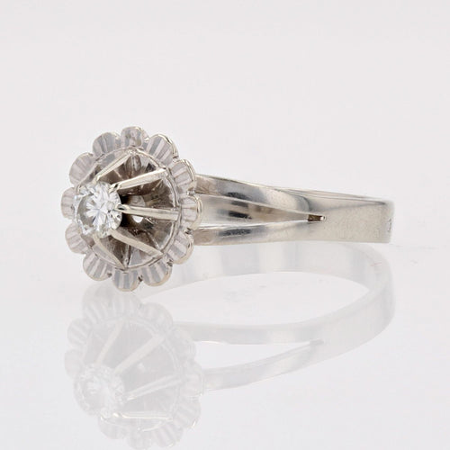 Bague 52 Bague diamant blanc en solitaire 58 Facettes 15-222A