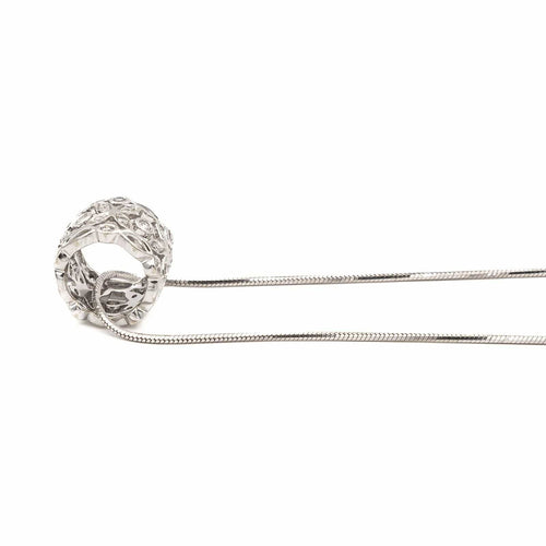 Collier Collier Pendentif Or blanc Diamant 58 Facettes 2303322CN