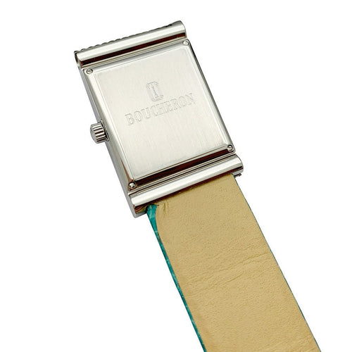 Montre Montre Boucheron, modèle "Reflet", en acier sur cuir. 58 Facettes 32057