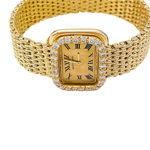Montre Montre Boucheron en or jaune et diamants. 58 Facettes 30861