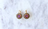 Boucles d'oreilles Boucles d'Oreilles, Email et Grenats 58 Facettes