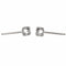Boucles d'oreilles Dinh Van Boucles d'oreilles Puces Le Cube Or blanc Diamant 58 Facettes 2921979RV