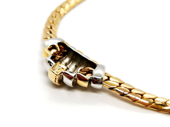 Collier Collier Maille anglaise Or jaune Diamant 58 Facettes 1011016CD