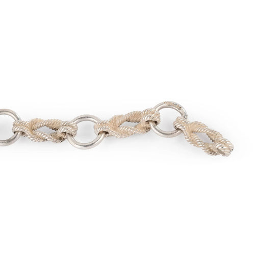Collier Hermès - Sautoir "Audierne" Argent 58 Facettes 1