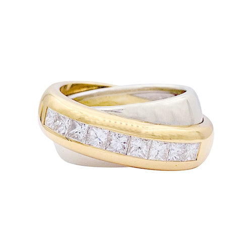 Bague 52 Bague Cartier, "Odyssée", deux ors, diamants. 58 Facettes 33057