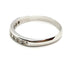 Bague 52 Bague Demi alliance Or blanc Diamant 58 Facettes 1589321CN