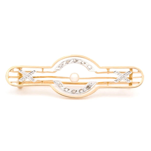 Broche Broche Art déco Or jaune Perle 58 Facettes 1528693CN