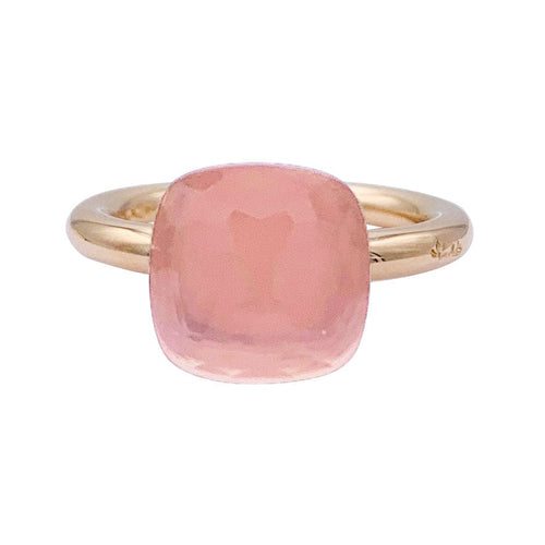 Bague 53 Bague Pomellato, "Nudo Classic", deux ors et quartz rose. 58 Facettes 33001