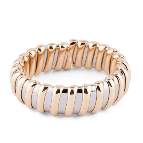 Bracelet Bracelet or et acier de la maison Bvlgari 58 Facettes 1