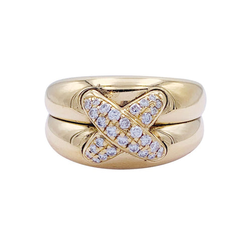 Bague 50 Bague Chaumet, "Liens", or jaune et diamants. 58 Facettes 32430