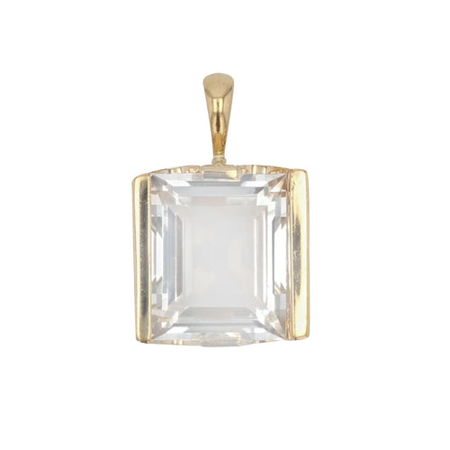 Collier Pendentif or jaune cristal 58 Facettes 19-090