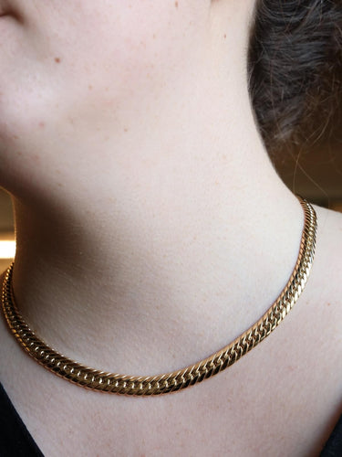 Collier Collier Maille anglaise Or jaune 58 Facettes 1984332CN