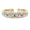 Bracelet Bracelet jonc deux ors, diamants. 58 Facettes 32714