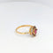 Bague Bague en or jaune diamants et grenats 58 Facettes 20164