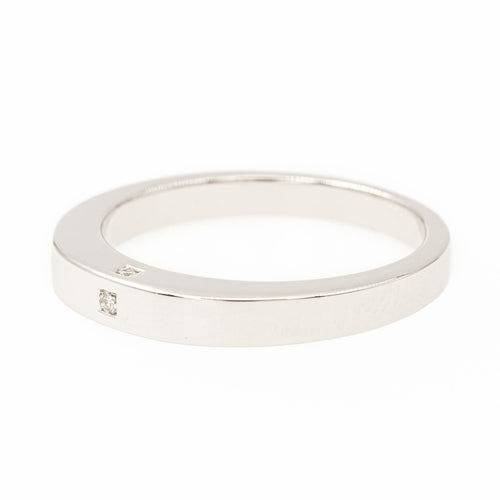 Bague 63 Bague Alliance Or blanc Diamant 58 Facettes 2090704CN