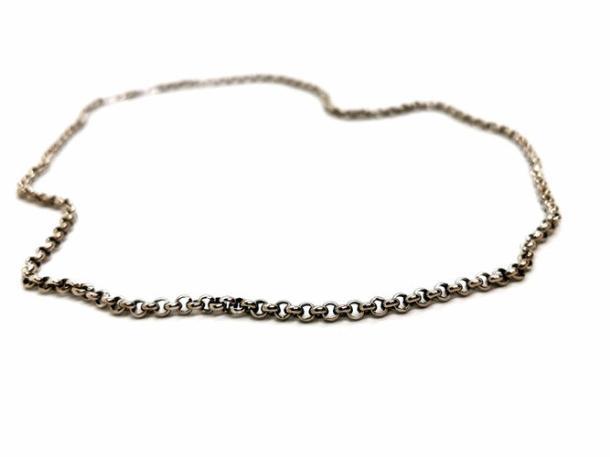 Collier Collier Maille jaseron Or blanc 58 Facettes 1089414CN