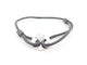 Bracelet bracelet DINH VAN cible gm en or blanc 18k diamants cordon gris 58 Facettes 239410