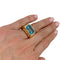 Bague 52 Bague Fred or jaune et topaze bleue. 58 Facettes 33027
