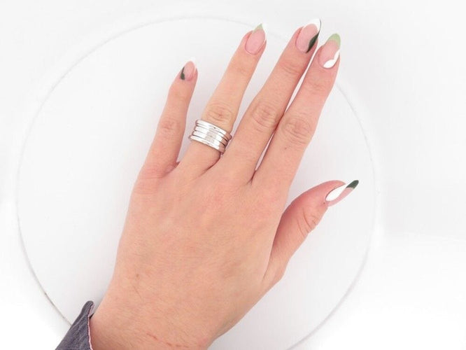 Bague 50 bague BULGARI b.zero1 en or blanc 58 Facettes 244854
