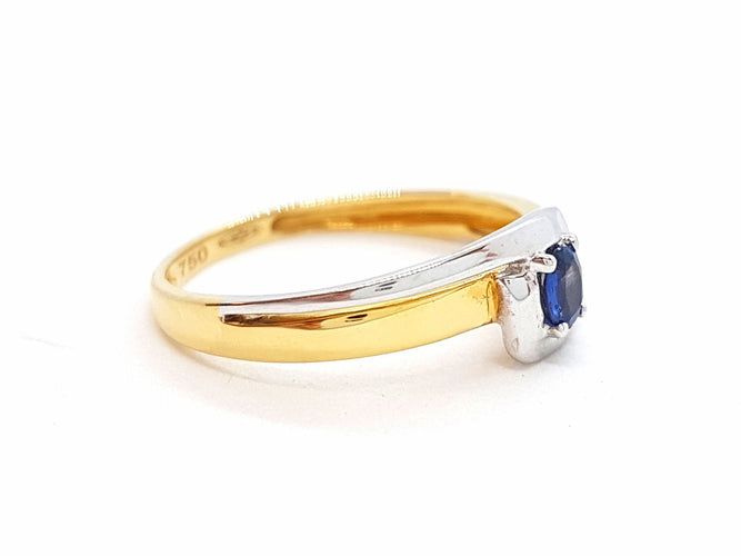 Bague 56 Bague Or jaune Saphir 58 Facettes 06353CD