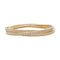 Bracelet Bracelet triple joncs or jaune, diamants. 58 Facettes 32735