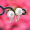 Boucles d'oreilles Boucles d'oreilles perles diamants pour oreilles non percées 58 Facettes 22-334
