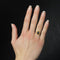 Bague 50 Bague ancienne saphir et sa couronne feuillagée 58 Facettes 23-277