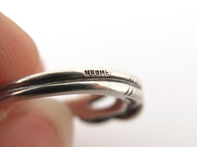 Bague 52 vintage bague HERMES audiernes noeud d heracles tresse argent massif 58 Facettes 256620